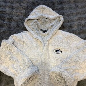 NWT Green Bay Packers Hooded Sherpa Robe